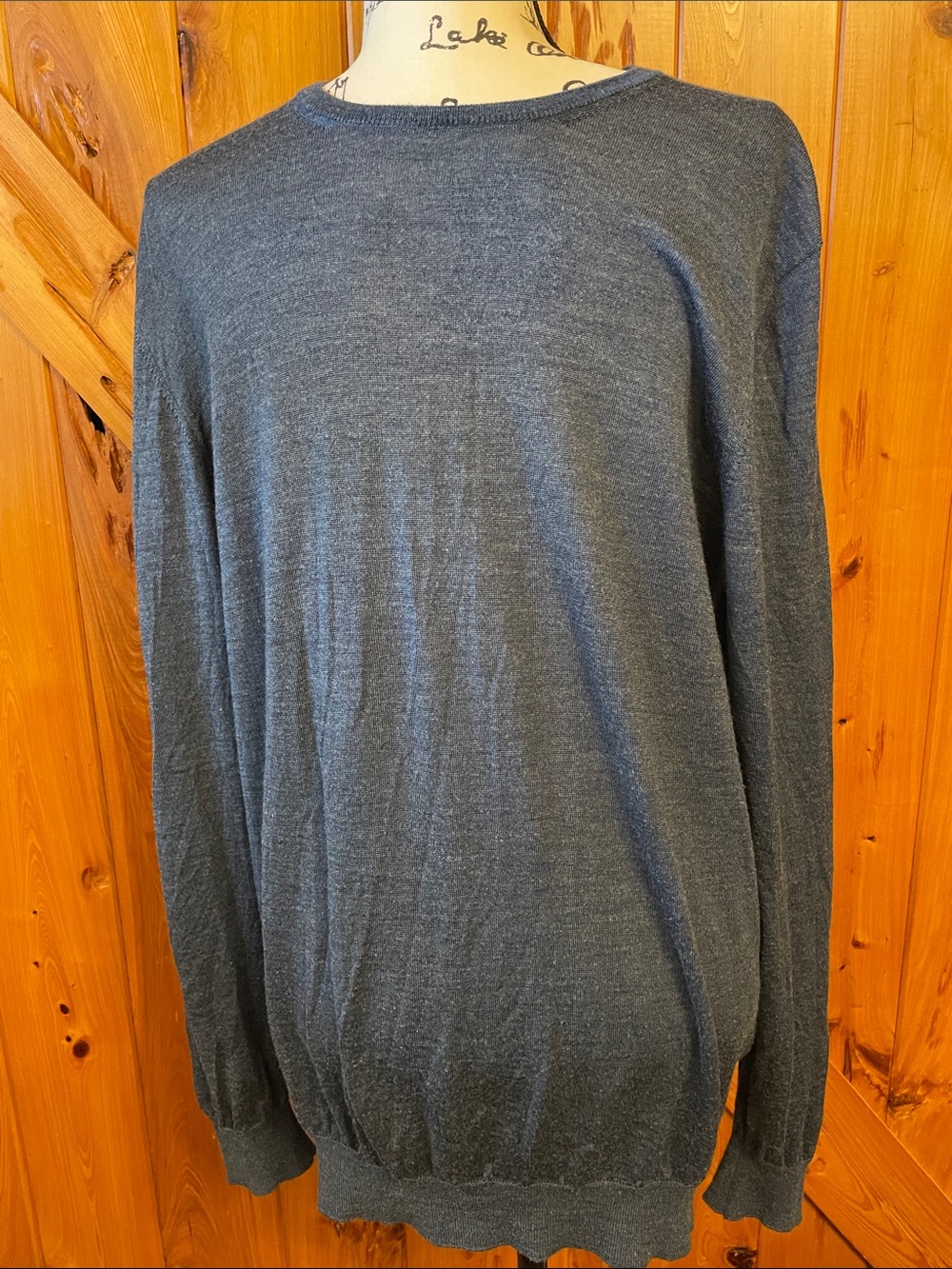 Gran Sasso Men's Crewneck Sweater in Charcoal Gray